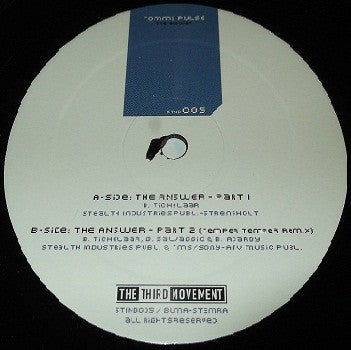 Tommy Pulse : The Answer (12")