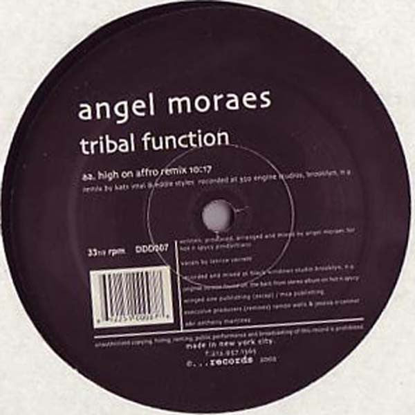 Angel Moraes : Tribal Function (12")