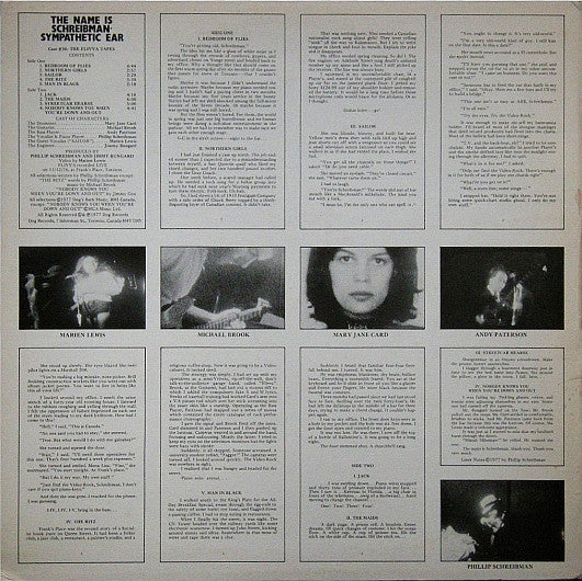 Flivva : The Name Is Schreibman - Sympathetic Ear (LP)