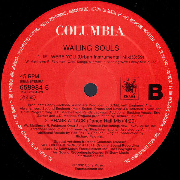 Wailing Souls : If I Were You (12", Maxi)