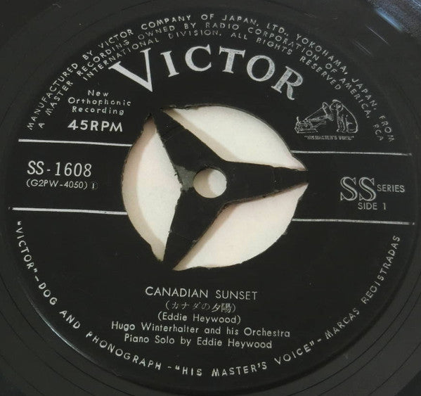 Hugo Winterhalter Orchestra : Canadian Sunset / Song Of The Bare Foot Contessa  (7", Single)