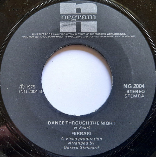 Ferrari (3) : Sailor Boy (7", Single)