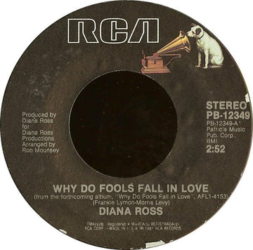 Diana Ross : Why Do Fools Fall In Love (7", Styrene)