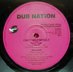 Dub Nation : Can't Help Myself (12")