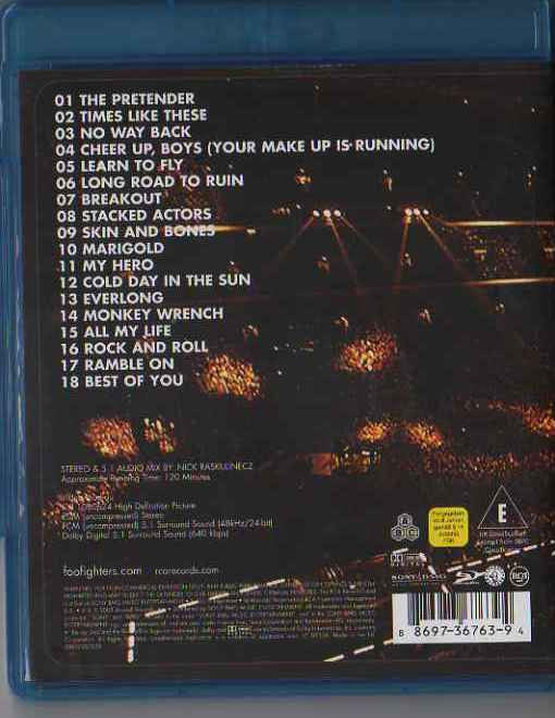 Foo Fighters : Live At Wembley Stadium (Blu-ray)