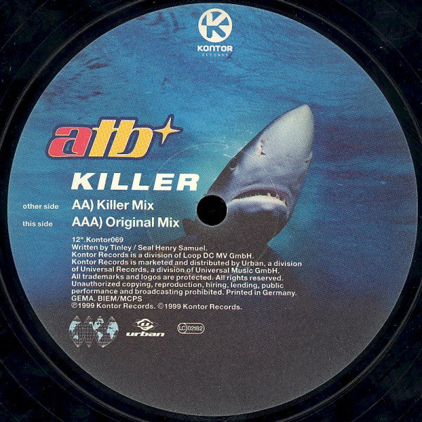 ATB : Killer (12")