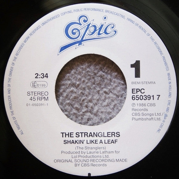 The Stranglers : Shakin' Like A Leaf (7", Single)