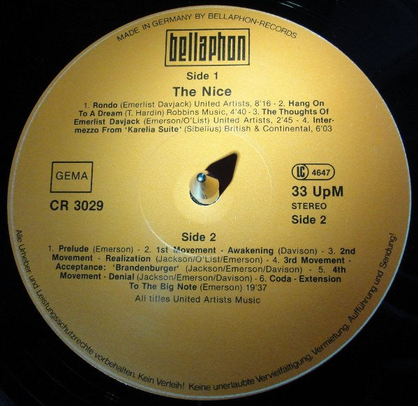 The Nice : The Nice (LP, Comp)