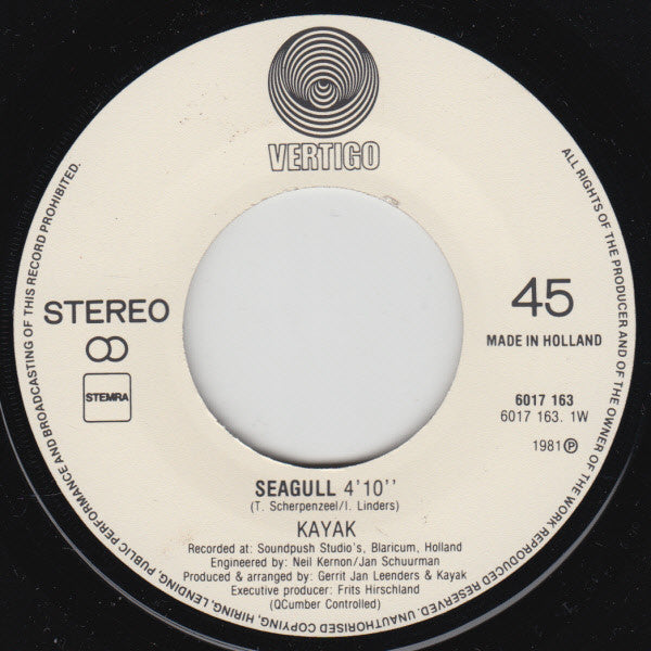 Kayak : Seagull (7", Single)
