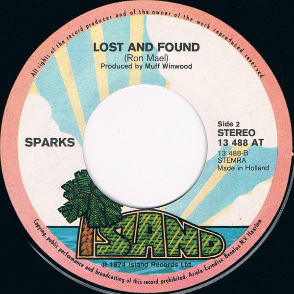 Sparks : Amateur Hour (7", Single)