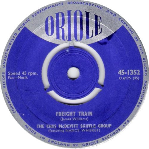 The Chas McDevitt Skiffle Group : Freight Train (7", Single)