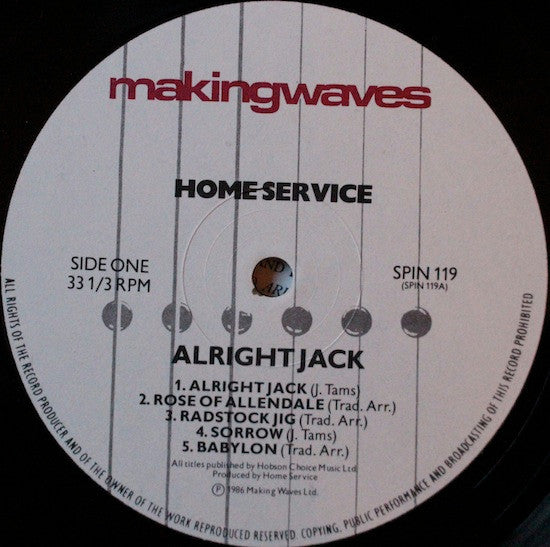 Home Service : Alright Jack (LP, Album)