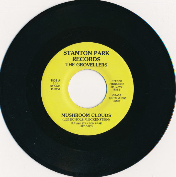 The Grovellers : Mushroom Clouds / Colored Balls Falling (7", Single, Ltd, Num)