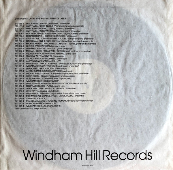 George Winston : Ballads And Blues 1972 (LP, Album, RE)