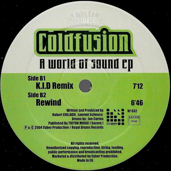 Coldfusion : A World Of Sound EP (12", EP)