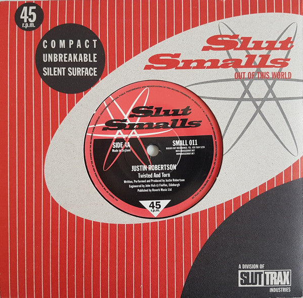 The Dirtbombs / Justin Robertson : She Played Me Like A Booger / Twisted And Torn (7", Single, Num)