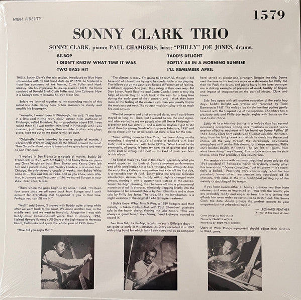 Sonny Clark Trio : Sonny Clark Trio (LP, Ltd, RE, Unofficial)