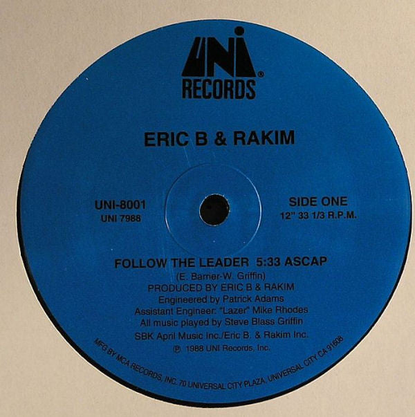 Eric B. & Rakim : Follow The Leader (12", RE)