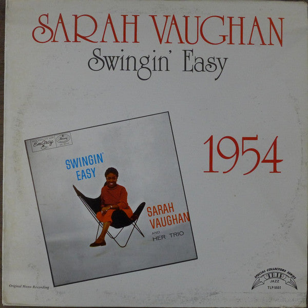 Sarah Vaughan : Swingin' Easy (LP, Album, RE)