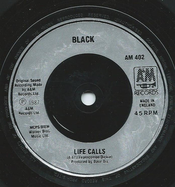 Black (2) : Wonderful Life (7", Single, Sil)