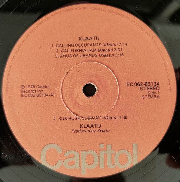 Klaatu : Klaatu (LP, Album)
