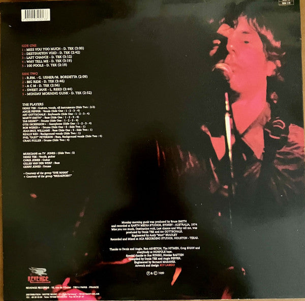 Deniz Tek : Orphan Tracks (LP, Album)