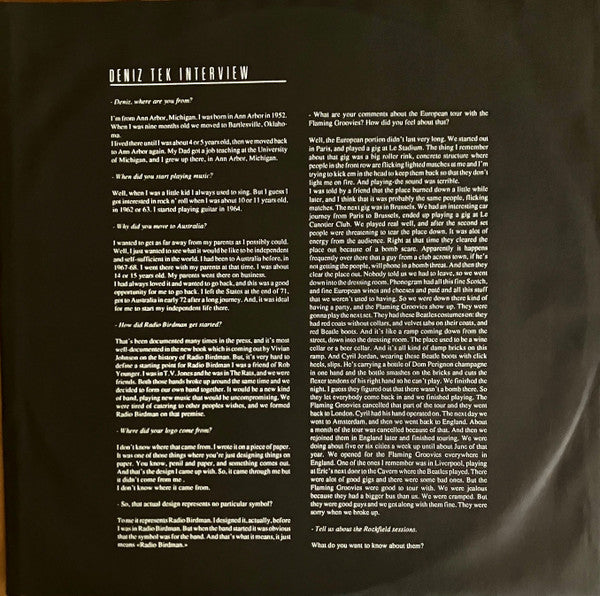 Deniz Tek : Orphan Tracks (LP, Album)