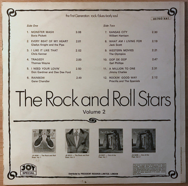 Various : The Rock And Roll Stars Vol. 2 (LP, Comp)