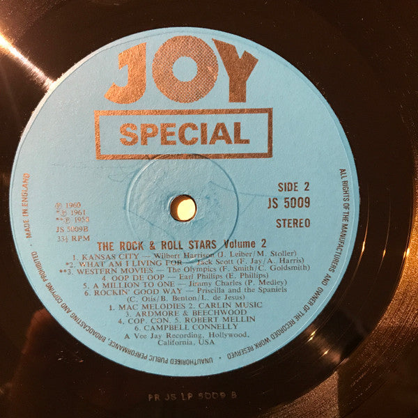 Various : The Rock And Roll Stars Vol. 2 (LP, Comp)