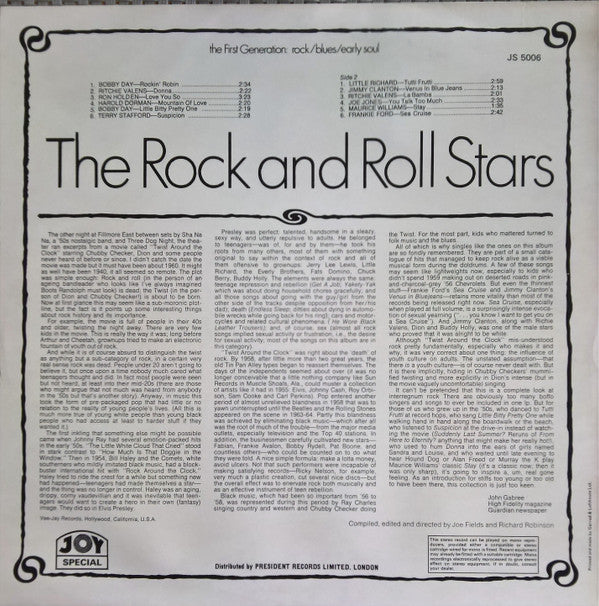 Various : The Rock & Roll Stars (LP, Comp)