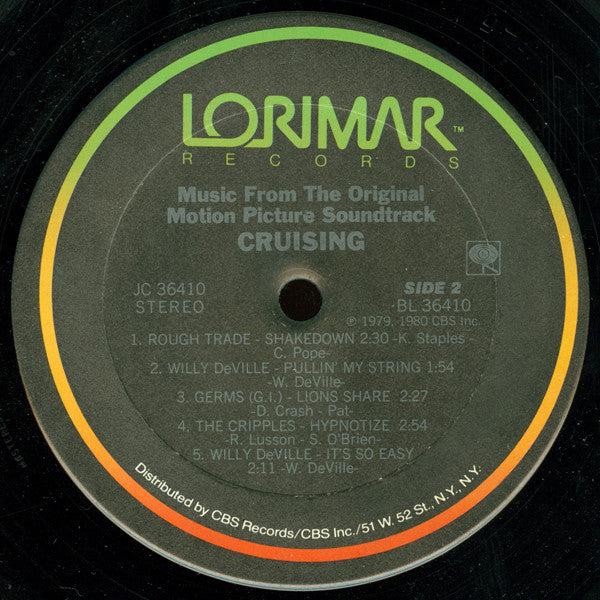 Various : Cruising (Music From The Original Motion Picture Soundtrack) (LP, Album)