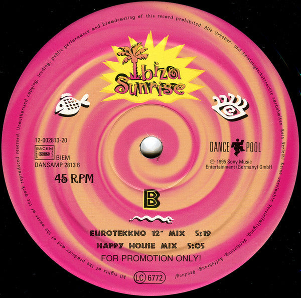 Ibiza Sunrise : Bamboleo (2x12", Promo, Gat)