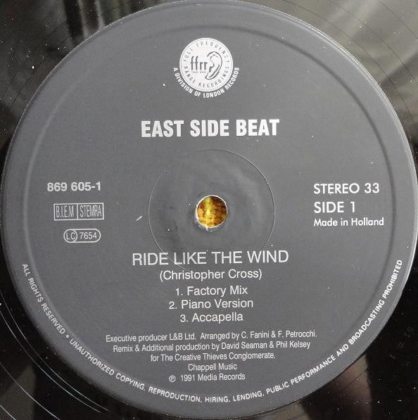 East Side Beat : Ride Like The Wind (12")