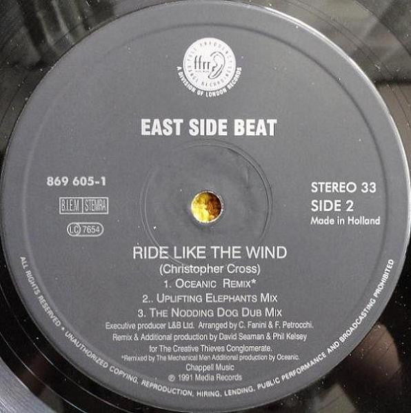 East Side Beat : Ride Like The Wind (12")