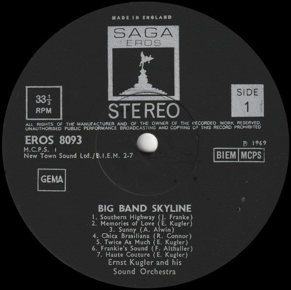 Ernst Kugler Und Sein Orchester : Big Band Skyline (LP, Album)
