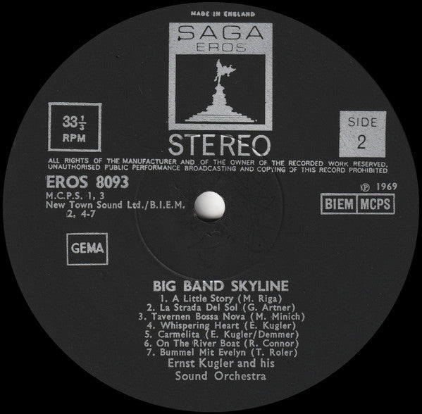 Ernst Kugler Und Sein Orchester : Big Band Skyline (LP, Album)