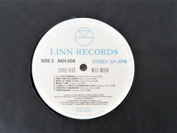 Carol Kidd : Nice Work (LP, Album)
