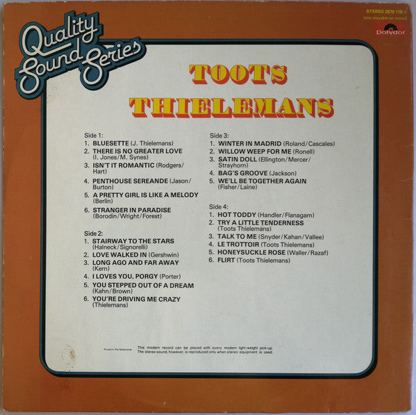 Toots Thielemans : Toots Thielemans (2xLP, Comp)