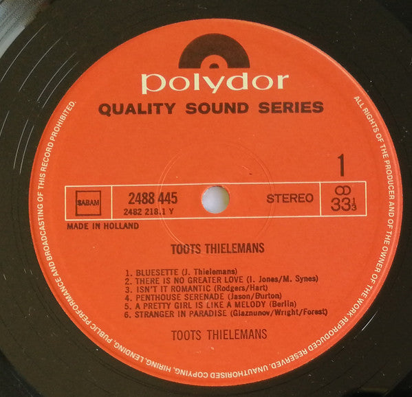 Toots Thielemans : Toots Thielemans (2xLP, Comp)