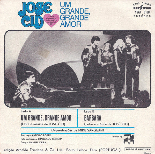 José Cid : Um Grande, Grande Amor (7", Single)