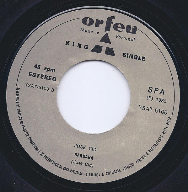 José Cid : Um Grande, Grande Amor (7", Single)