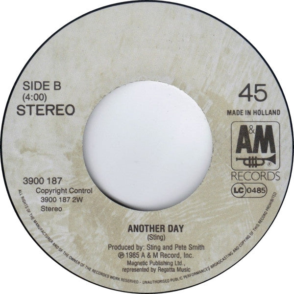 Sting : If You Love Somebody Set Them Free (7", Single)