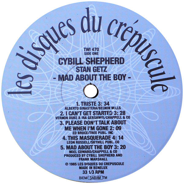 Cybill Shepherd Featuring Stan Getz : Mad About The Boy (LP, Album)