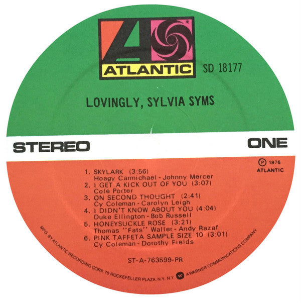 Sylvia Syms : Lovingly (LP, Album)