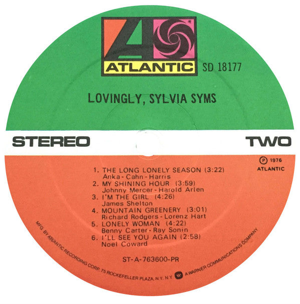 Sylvia Syms : Lovingly (LP, Album)