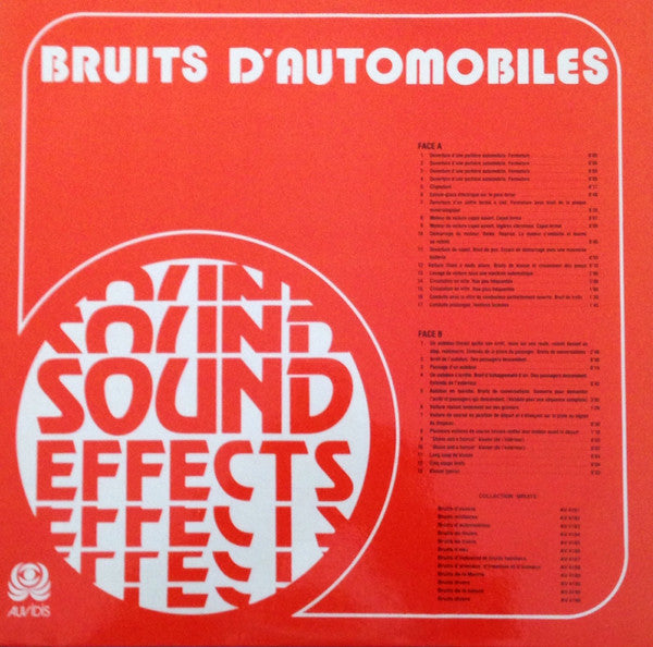 Lars Eastholm : Bruits D'Automobile (LP)