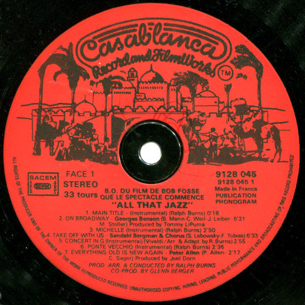Various : All That Jazz Que Le Spectacle Commence... Bande Originale Du Film de Bob Fosse (LP, Album)