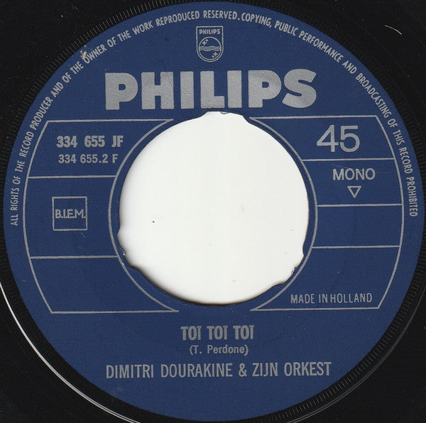 Dimitri Dourakine Und Sein Orchester : Casatschok (7", Single, Mono)