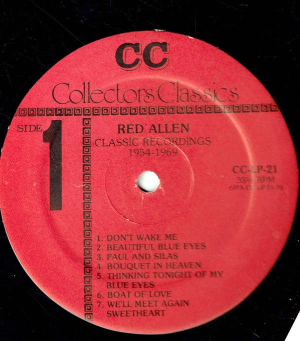 Red Allen (2) : Classic Recordings, 1954-1969 (LP, Album, Comp)