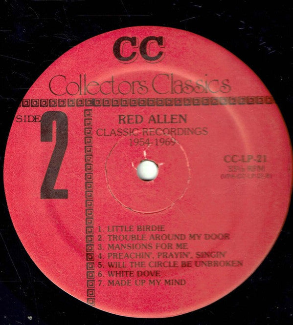 Red Allen (2) : Classic Recordings, 1954-1969 (LP, Album, Comp)
